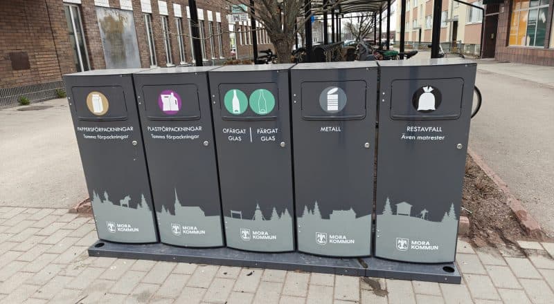 sopor, återvinning, kärl