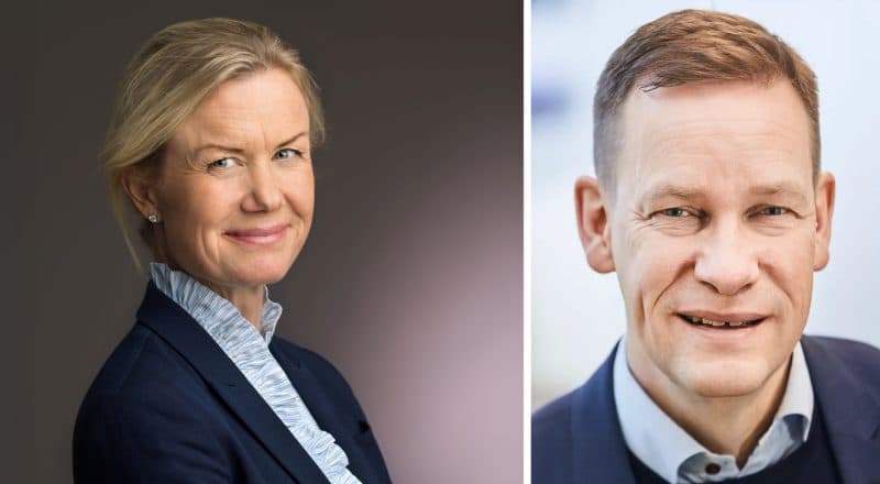 Två porträttbilder på Åqvist och Carlsson bredvid varandra.